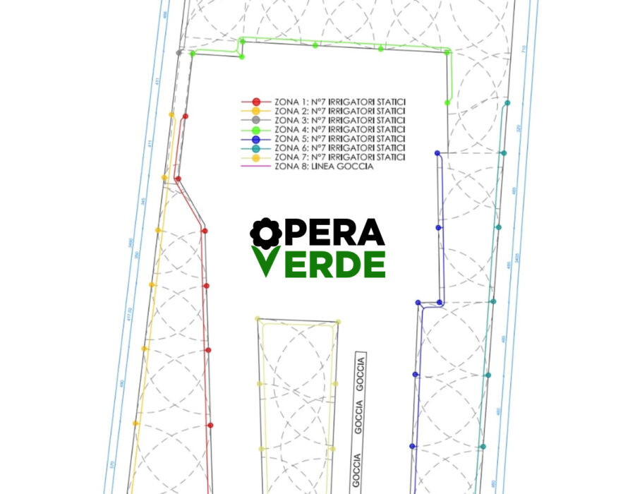 disegno tecnico impianto opera verde